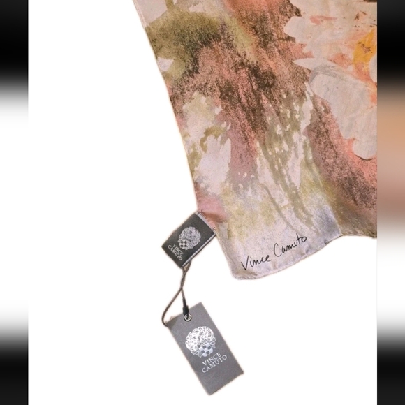 Vince Camuto Scarf in Pink, Green, and White - Picture 3 of 7